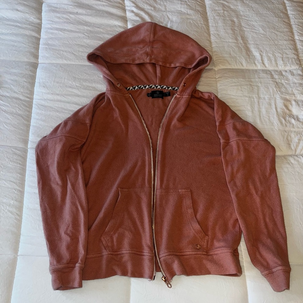 Volcom PinkZip-Up Hoodie